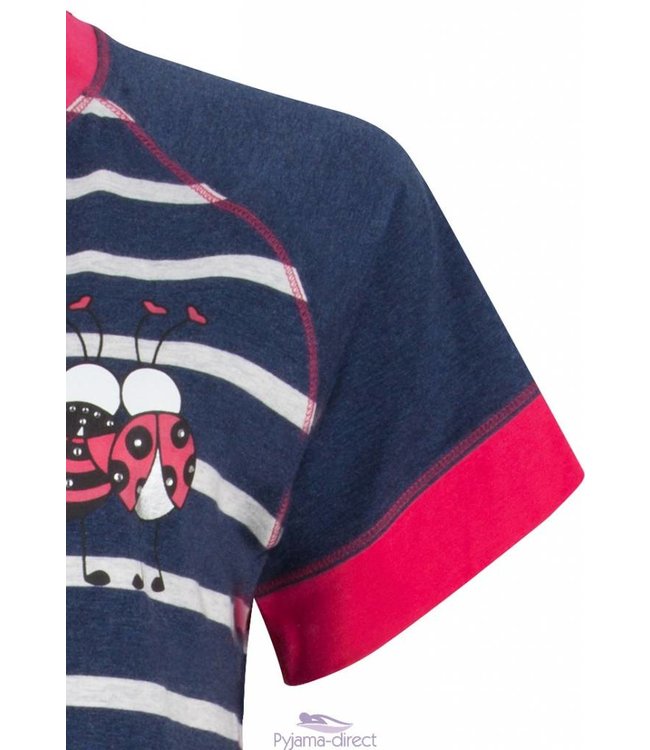 stripey nightdress "ladybird best of friends"