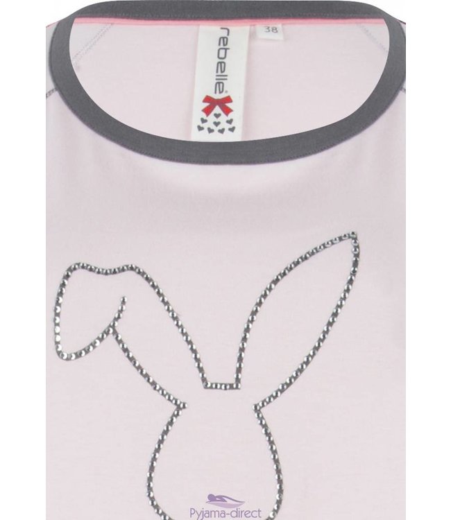short sleeve nightdress "diamanté bunny"