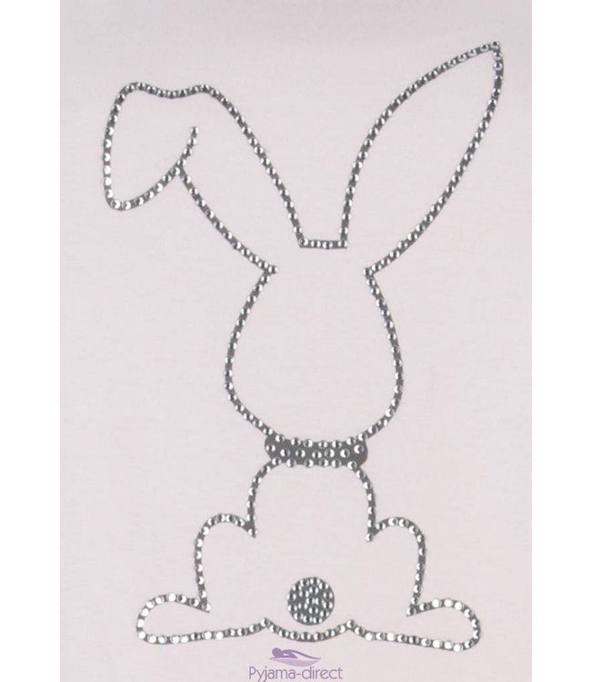 short sleeve nightdress "diamanté bunny"