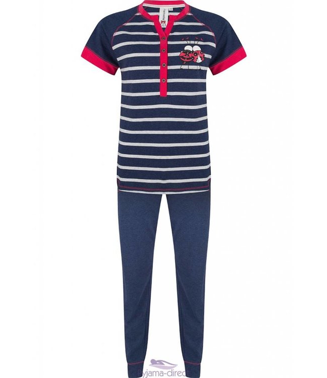 stripey pyjama set "best ladybird friends"