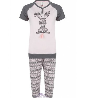 Rebelle Girls pyjama met korte mouwen "tassle tail bunny"