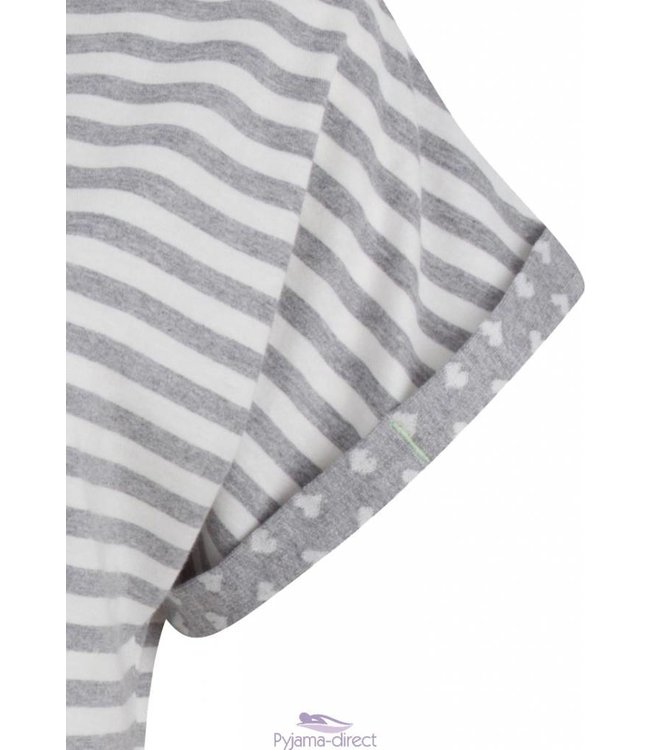 "Amazing Hearts" stripey shorty set