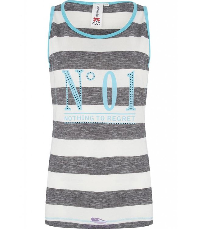 sleeveless striped vest "No 01"