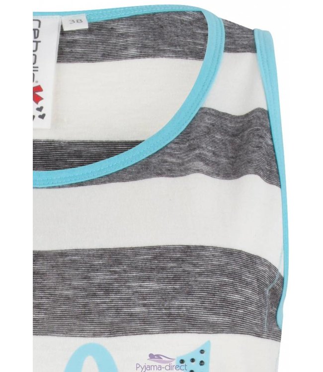 sleeveless striped vest "No 01"