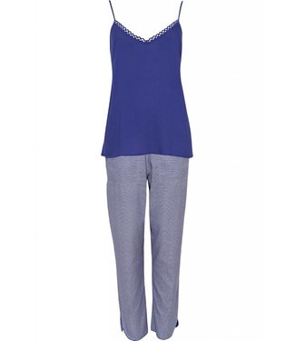 Cyberjammies Connie purple print pants & indigo blue modal cami set