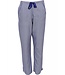 purple spot print cotton - modal pants set with blue cami top with adjustable straps