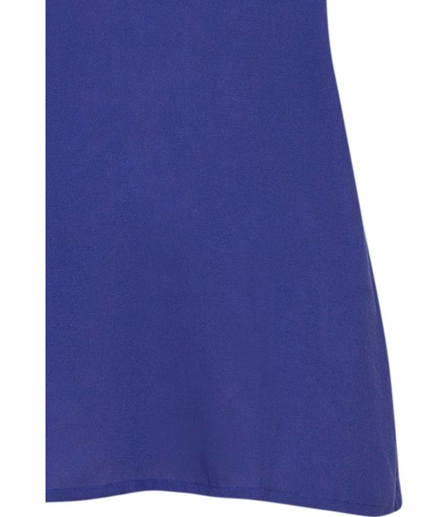 purple spot print cotton - modal pants set with blue cami top with adjustable straps