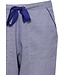purple spot print cotton - modal pants set with blue cami top with adjustable straps