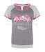 Pretty Amazing Flowers short sleeved grey & pink shorty set