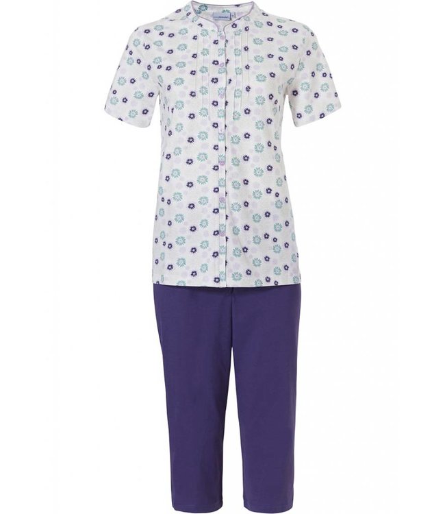 short sleeve, capri pyjama set 'uniquely floral'