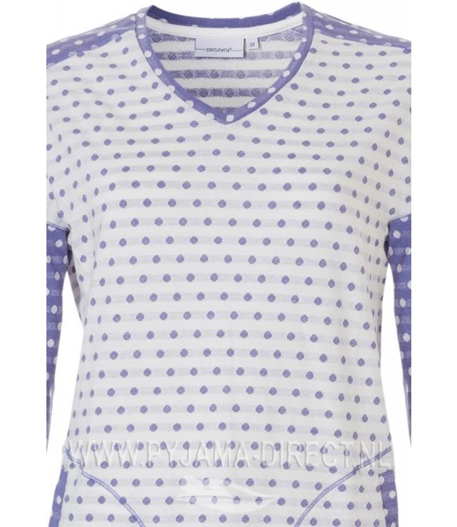nachthemd met lange mouwen 'mad about dots'