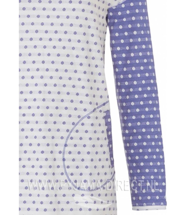 nachthemd met lange mouwen 'mad about dots'