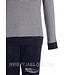 navy blue, long sleeved terry pyjama set 'fine stripes'
