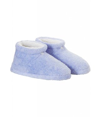 Pastunette soft cobalt blue fleece, ankle slipper  boots