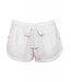 Georgia white satin stripe shorts & white vest