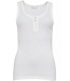 Joyce pink shorty set with white ribbed vest with buttons