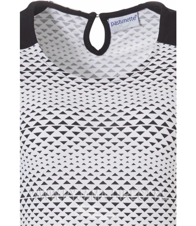 sleeveless (house) nightdress 'little geometrical triangle lines'