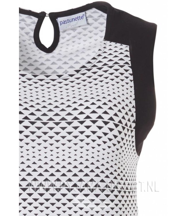 sleeveless (house) nightdress 'little geometrical triangle lines'