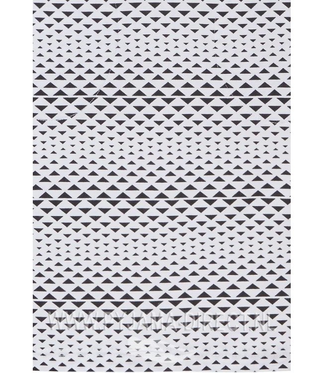 sleeveless (house) nightdress 'little geometrical triangle lines'