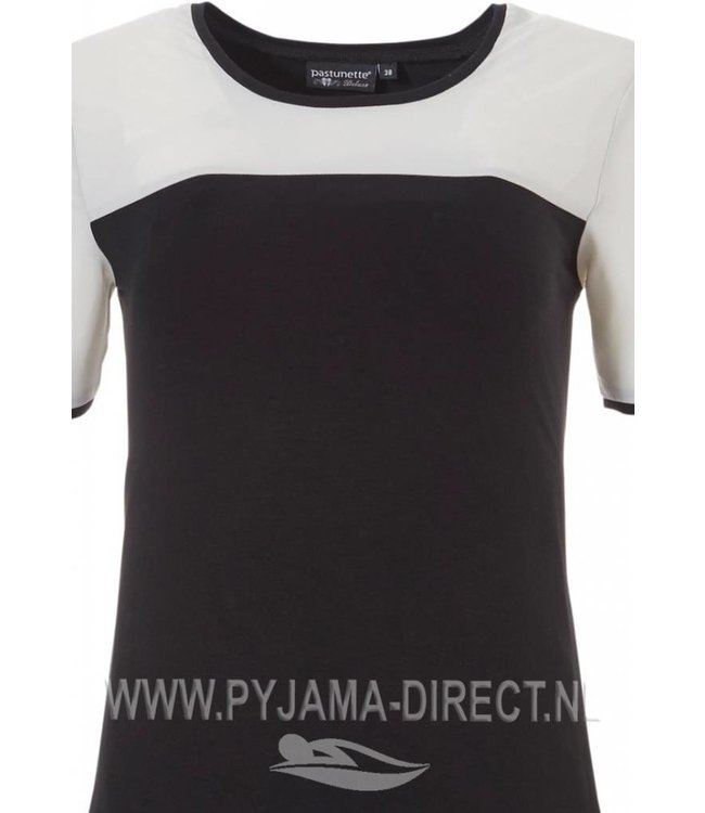 pyjama met korte mouwen 'luxury in monochrome'