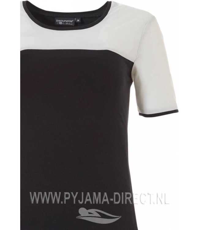 short sleeve pyjama 'luxury in monochrome'
