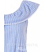 off the shoulder (beach style) cotton (night)dress 'seaside stripes'