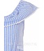 off the shoulder (beach style) all-in-one cotton shorty 'seaside stripes'