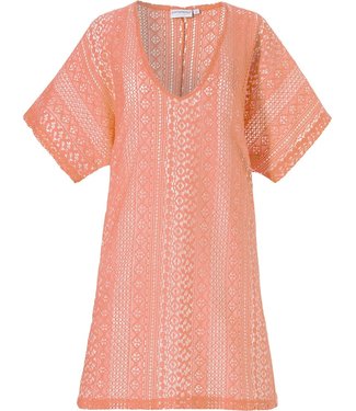 Pastunette Beach summer orange 'see-through' cover-up 'floral lace look'