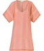 summer orange 'see-through' cover-up 'floral lace look'