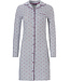 Pastunette Deluxe long sleeve full button nightdress 'geometric pink dot flower'