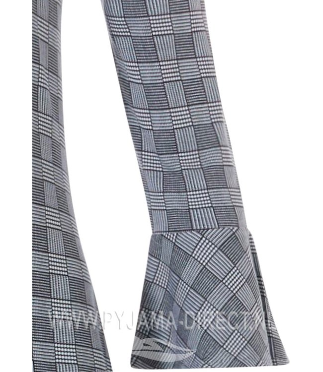 3/4 sleeve home dress with stylish 'Prince of Wales check'