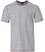 Pastunette for Men mens Mix & Match light grey short sleeve top 'cool lines'