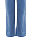 blauw velours huispak met knopen