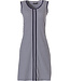 ladies sleeveless dress ''little crescents & bold stripe'