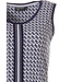 ladies sleeveless dress ''little crescents & bold stripe'
