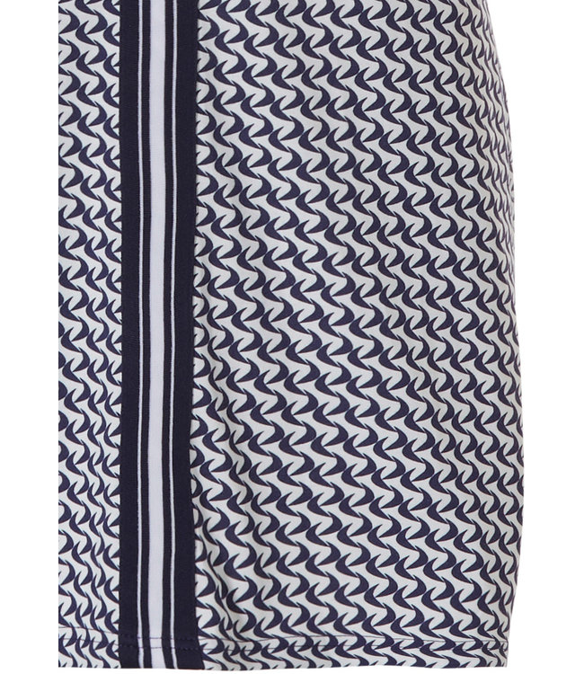 mouwloos dames nachthemd 'little crescents & bold stripe'