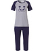 'Purrrfectly in love pussycats' short sleeve cotton pyjama with 3/4 pants