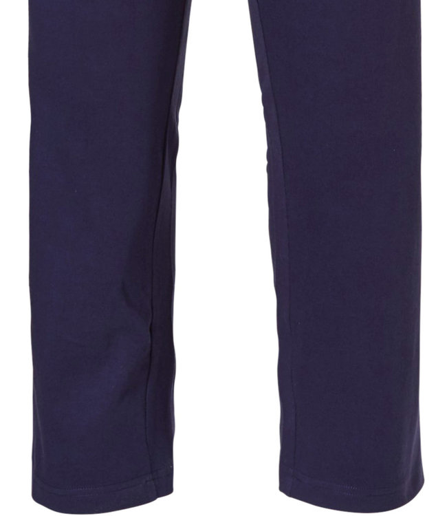 short sleeve ladies pyjama with 3/4 pants 'horizontal eden stripes'