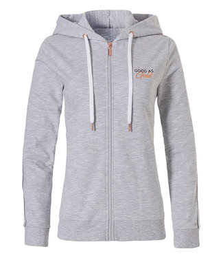 Rebelle ladies Mix & Match hoody with full zip  'Good as Gold'