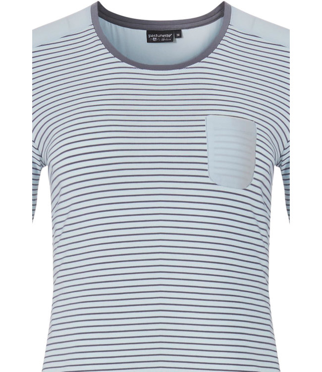 dames nacht-homewear set  'elegant fine stripes'