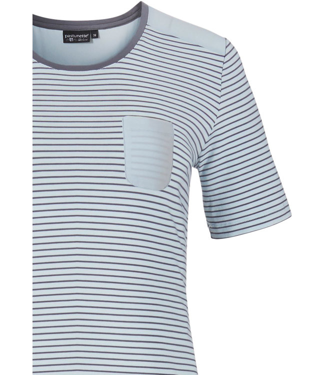 dames nacht-homewear set  'elegant fine stripes'