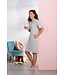 ladies short sleeve night & homewear dress 'checkered blocks of style'