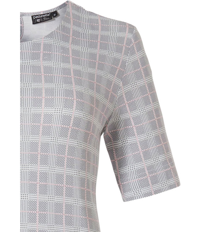 dames night & homewear nachthemd 'checkered blocks of style'