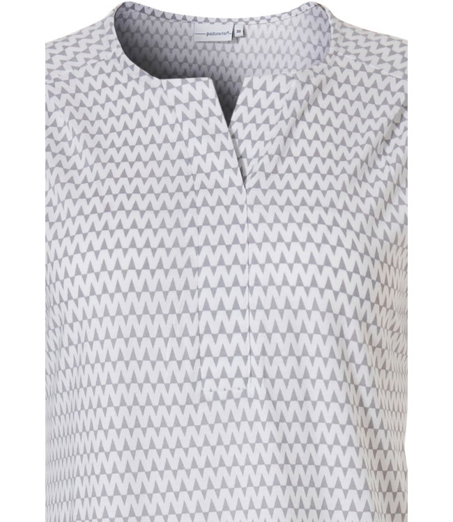 damesnachthemd met korte mouwen 'pretty fine zig zag lines'