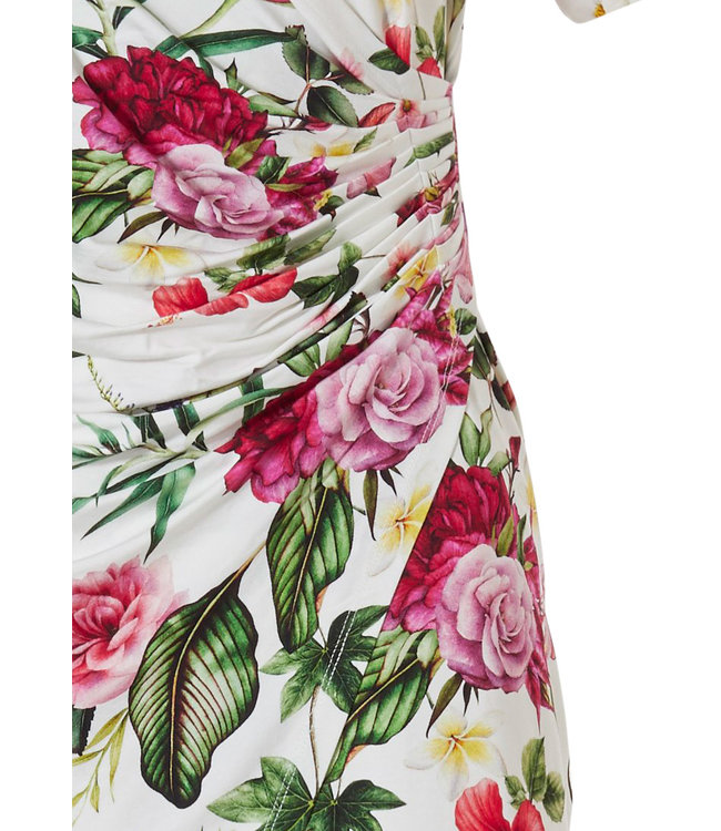 Premium Collection strandjurkje met korte mouwen 'beautiful Summer flowers'