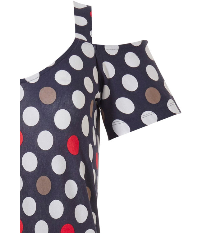 open shoulder strandjurkje met bandjes 'fashion & flowers'