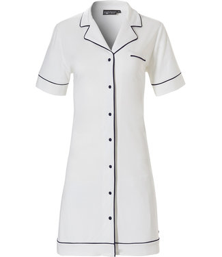 Pastunette Deluxe short sleeve full button ladies nightdress 'satin soft luxury'