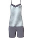 ladies homewear-short set with straps 'symmetrical elegant diamonds & 60's circles'