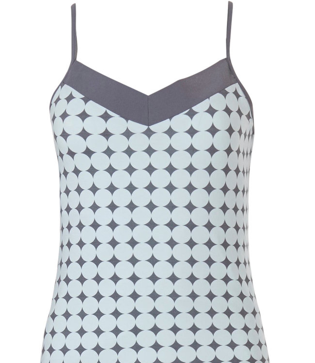 ladies homewear-short set with straps 'symmetrical elegant diamonds & 60's circles'