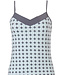 ladies homewear-short set with straps 'symmetrical elegant diamonds & 60's circles'